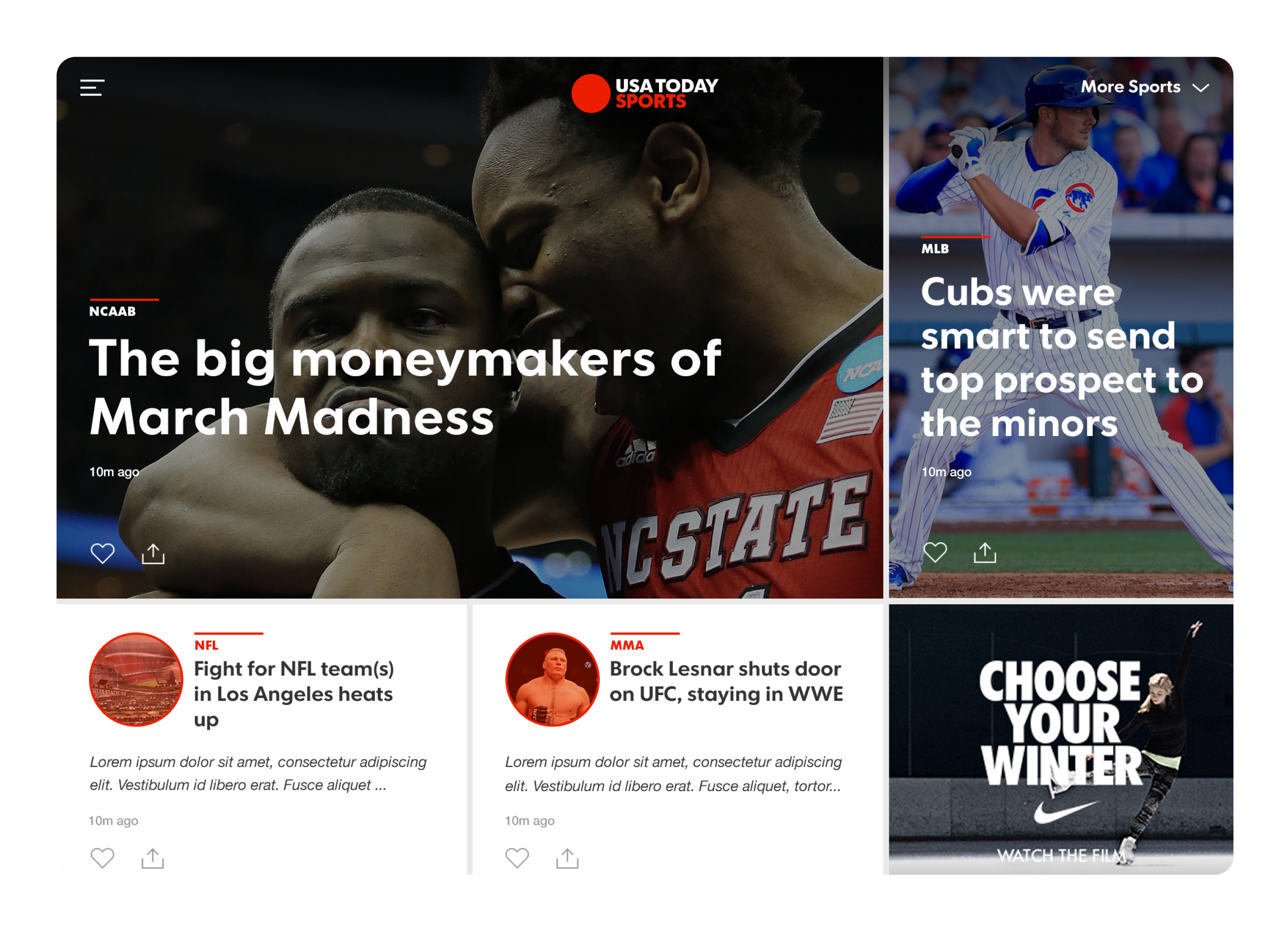 USA Today Universal iOS App Redesign