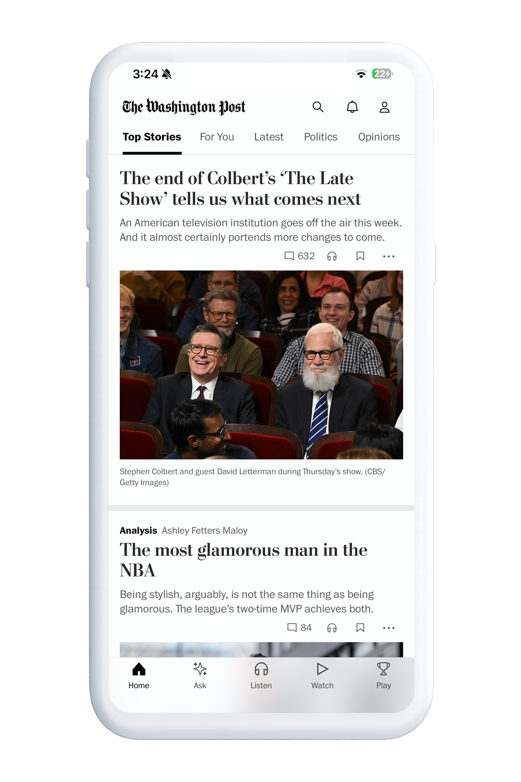 The Washington Post app redesign